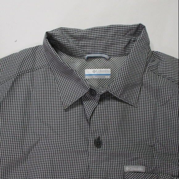 COLUMBIA Short Sleeve Button Down Shirt Medium - Picture 3 of 7